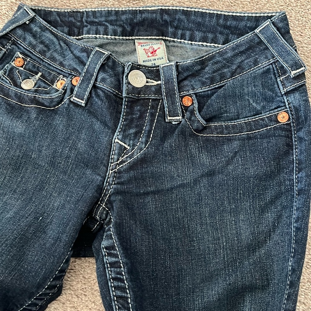 True Religion Low Rise Straight Jeans – Size 24 - Picture 8 of 13